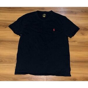 Mens Polo Ralph Lauren Black Creswneck Short Sleeve T-Shirt